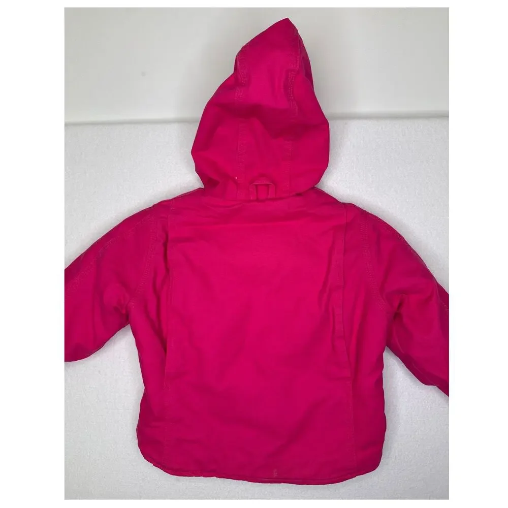 1980s–1990s C.L. Schmidt 3T Pink Sherpa Lined Cotton Jacket